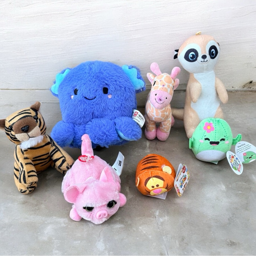 Plush Toy Bundle – furReal Piglet, Carter’s Giraffe, Maritza Cactus, Disney